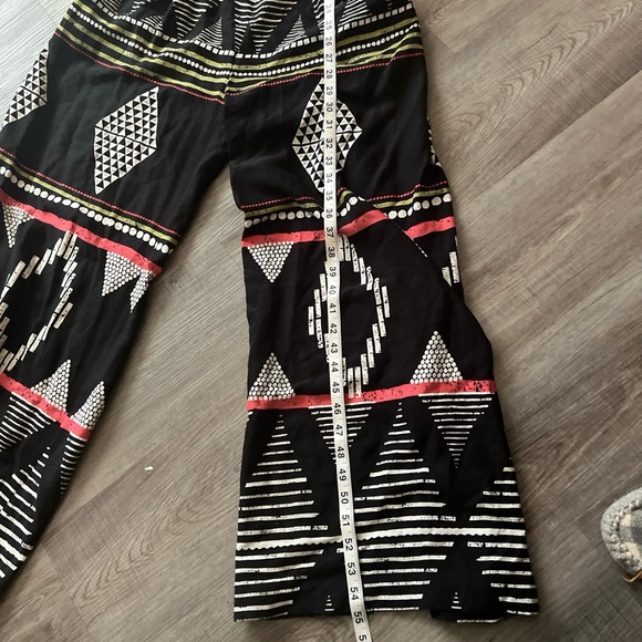 Elevenses by Anthropologie Tribal Print Jumpsuit Size 4/p C - Picture 7 of 10